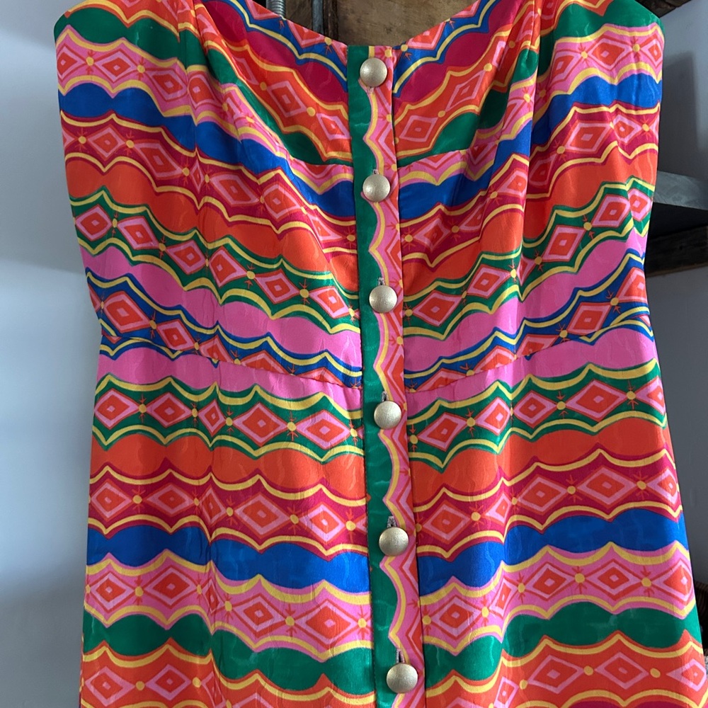 SALONI Karen Graphic Stripe-Printed Dress - Picture 5 of 14